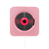 CD Bluetooth Speaker Stereo Wall-Mounted Record Player with Remote Control FM Radio Built-in HiFi Speakers USB MP3