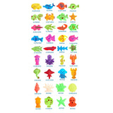 38Pcs Kids Magnetic Fishing Set Bath Bathtub Toys,Fishing Funny Classic Toys For Children Gift