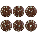 Luminous Wall Clock,12 Inch Wooden for Indoor/Outdoor Living Room