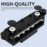 DaierTek 275A 12V Power Distribution Block Car Audio Busbar 6 x 5/16" (M8) Terminal Stud Positive Ground Battery Bus Bar