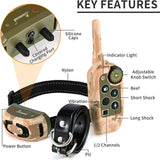 Electric Training Remote Control Rechargeable Bark Collar Waterproonti Barking Device For All Size Dog