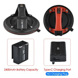 8-inch Electric Suction Cup - Heavy-Duty Hand-held Glass, Granite & Tile Lifter with 200KG Load Capacity