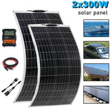 PET 18V 300W Solar Panel Kit Charger 12V Protable Flexible Solars Cells Battery Chargers for Camping Car RV Mobile Phone