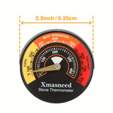 1pc Wood Stove Thermometer Magnetic, Oven Stove Temperature Stove Top Thermometer For Wood Burning Stoves, Gas Stoves, Pellet Stove, Avoiding Stove Fan Damaged By Overheat