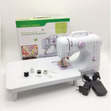 Household electric sewing machine, small, fully automatic, with super lock
