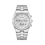 PINTIME Man Watch Stainless Steel Strap Six-Hand Dial Luminous Waterproof Calendar Fashion Quartz Wristwatch  Casuals Relogios