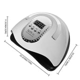 45LEDs Professional Nail Drying Lamp For Drying All UV Nail Gel Polish With Large LCD Touch Smart Sensor Manicure Salon Tools