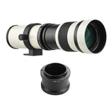 MF Super Telephoto Zoom Lens F/8.3-16 420-800mm T Mount with NEX-mount Adapter Ring for Sony NEX E-mount Camera NEX-5R