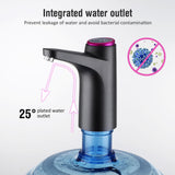 Automatic Electric Water Gallon Pump 19 Liters Drink Dispenser for Kitchen Office Outdoor USB Rechargeable