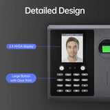 Biometric Time Clock Attendance hine for Employees Support Fingerprint Password ID Card Facial Fast Recognition