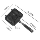 Kitchen Fish Shaped Hot Dessert Cake Maker Japanese Pancake Double Fry Pan Waffle Molds Tools