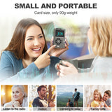 Portable Mini Radio Plastic Pocket AM FM Digital Radio Receiver TF Card MP3 Music Player