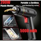 200W high-power gun wireless portable hot plastic welding hine stapler bumper repair car kit