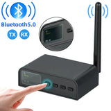 NFC Bluetooth 5.0 Audio Transmitter Receiver 3.5mm AUX Jack Coaxial/Fiber Wireless Adapter for Car TV PC