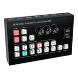 4K 4HD -Compatible Video Switcher Mixer Seamless Switch for MultiCamera LiveProduction TV Live Stre