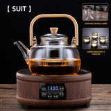 1300W Heater Tea Maker - 1300ml Household Cooking Teapot with Electric Ceramic Stove