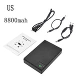DC Uninterruptible 10400mAh 5V 9V 12V UPS Router Optical Cat Built-in Adapter Backup Power Supply