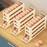 Egg automatic rolling tray - large capacity in refrigerator plastic (30 eggs)