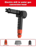 Boosted powerful car washing for household high-pressure and or washing, electric drill modified portable water gun