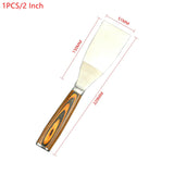 Stainless Steel Putty Knife Paint Tool Plaster Shovel Filling Spatula Wood Handle Cement Shovel Construction Hand Tools