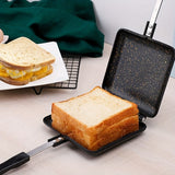 1pc Sandwich Maker Pan Sandwich Toaster Non-stick Sandwich Toaster Toastie Maker Grill Breakfast Aluminium Stove Toaster