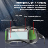 Automatic Dimming Goggles Large View True Color Auto Darkening Protective Glasses for Arc Welding Grinding Cutting