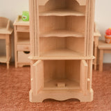 1/12 Scale Dolls House Miniature Furniture Wooden Triangular Cabinet Storage For Dollhouse Decorate Accessories