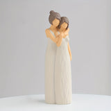 Figuras Regalos para Mamá, Estatuas Madre Hija Abrazándose, Recuerdos Familiares con Sentido