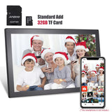 21.5-Inch WiFi Photo 1920*1080P IPS Touch Screen Cloud Digital Picture Frame 16GB Storage Share Photos via APP