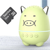 Mini Bluetooth 5.0 Speaker Portable Wireless Powerful Bass Speaker Cute Pig Music Player Support Handsfree TF Card