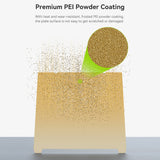 Creality Gold PEI Powder Coating Build Plate for Ender-3 V3 Plus /K1 Max 3D Printers Flexible Spring Steel Platform 315×310mm