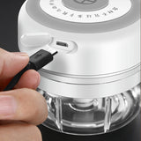 Portable Mini USB Electric Food Mixer - Ideal for Kitchen, Meat, Garlic, Vegetables & Chili