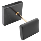 Marble Bracelet Display Black PU Leather Watch Placement Jewelry Stand