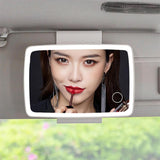Vanity Rechargeable Touch Screen Makeup With Three-Level Dimming LED Lights Car Mirror
