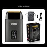 WMARK NG-983 Barber Shaper Shaver Beard USB Electric Razor for Oil Head Shaving hine Push White, 8100RPM