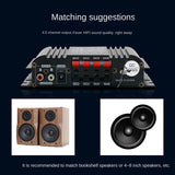 4-Channel 60W High Power Car Bluetooth Audio Amplifier For Car Audio Modification Home