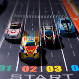 48PCS Container Simulation Model Finale Alloy Inertia Pull Back Mini Boy Engineering Car Set Toy Birthday Gift