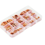 280PCS/Set Washer Copper Sealing Solid Gasket Washer Sump Plug Oil For Boat Crush Flat Seal Ring Tool M5-M20