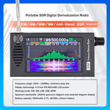 Portable DSP Shortwave FM SDR Radio Receiver with Multiple Bands