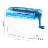 Mini Portable Home Paper hine Manual Shredder A4 Strips Cut Bills Receipts Cutting Tool Desktop