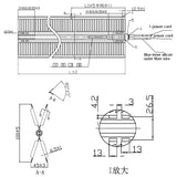 X-Shaped Aluminum Fin Radiator 650mm Air Conditioner Curtain hine Tube Dry-Fired Baseboard Heater Heating Element