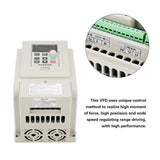 AC220V Single phase Variable Frequency Drive VFD Speed Controller for 3 phase 4KW AC Motor