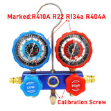 1 BOX Tool Kit Set Car Air Conditioning Manifold Hose AdapterR22 R-410A R-134a R-404A Refrigerant Pressure Gauge