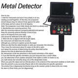 Metal Detector Professional Scanner Underground Detect Identify Object Locator HD Screen Gold Treasu