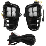 LED Daytime Running Lights Turn Signal Lamp with Bi-Directional Function for 2017-2020 Fog Lamp JP
