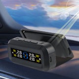 Car TPMS Digital LCD Display Tire Pressure Monitoring System Solar/USB Powered Auto Security Alarm Systems Cartronics Universal