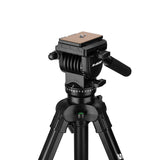 SA402 black hydraulic pan tilt photography tripod 1.64m load-bearing 6kg
