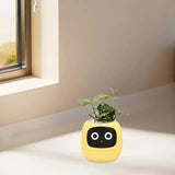Pet Planter Robot Pots - Small Plant Pot Holiday Gift, Smart Pots for Desktop Ornament, Indoor and Outdoor