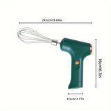 1pc, Electric Blender, Electric Frother, Wireless Whisk, Hand-held Electric Mixer, Home Baking Cake Cream Beater, Blender