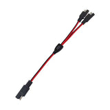 DIY 1 to Adapter Connector 2 Pin Quick Connect Disconnect Plug SAE Power Extension Cable 18AWG 300mm